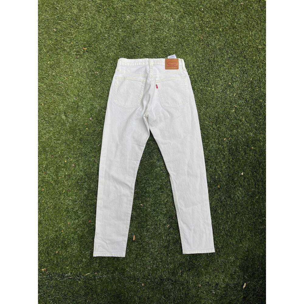 Levis 501 White Denim Jeans 25 x 28